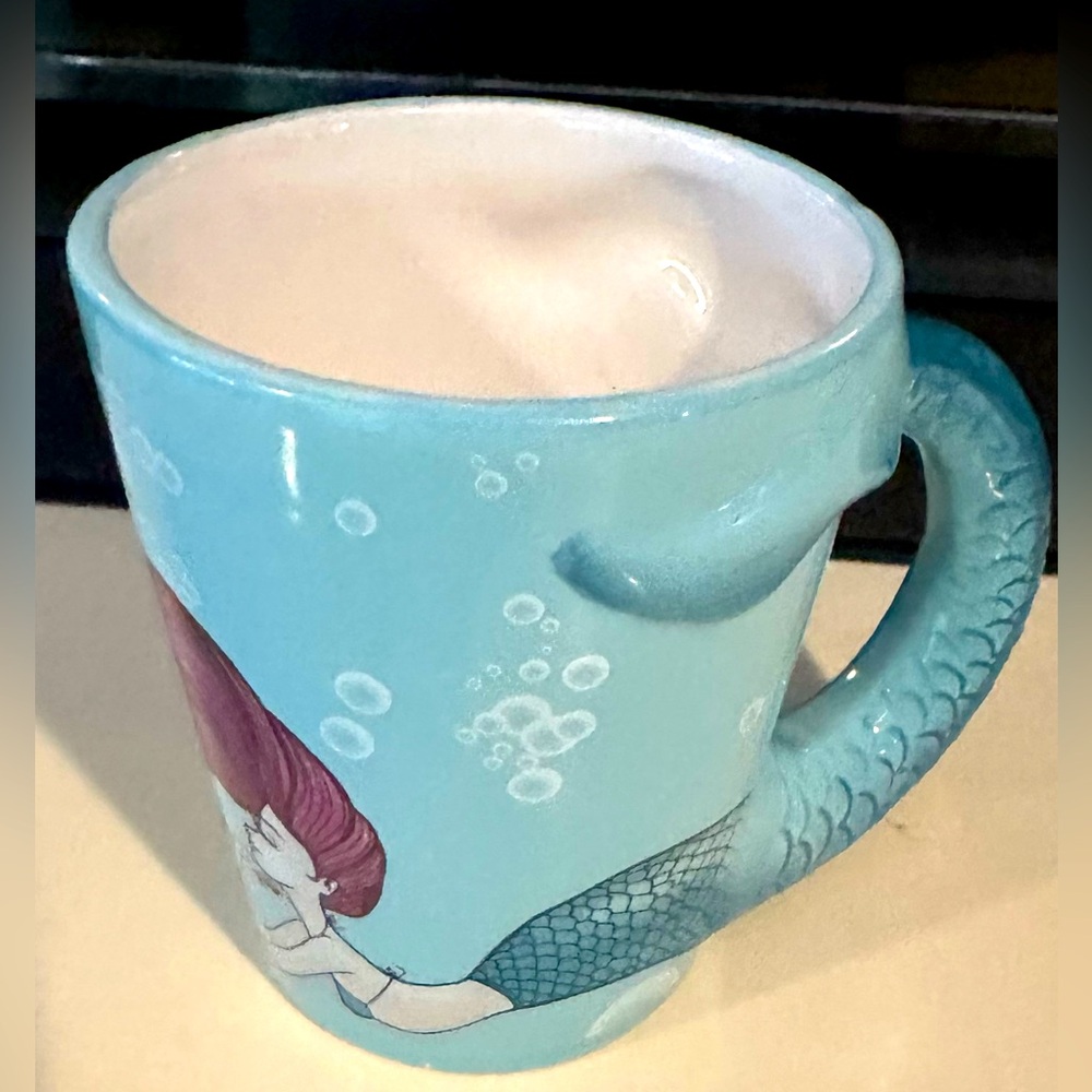 Mermaid 3D CAPE COD COFFEE MUG CUFFY'S OF CAPE COD MUG Retired HTF Coastal